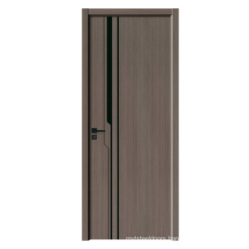 good quality light luxury paint free doors apartment mdf wooden door skin sheet modern design GO-Q0014